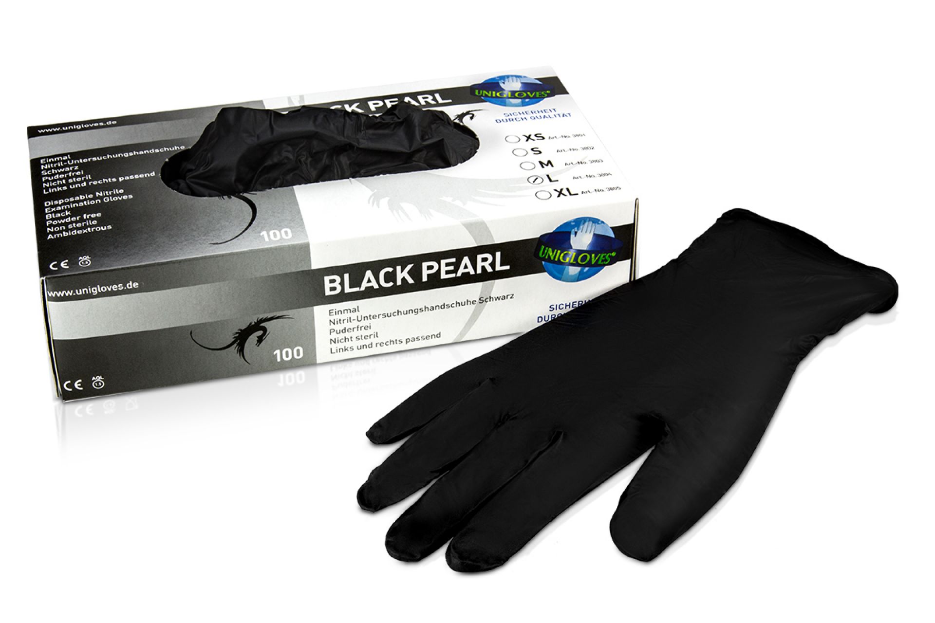 Nitril Einweghandschuhe puderfrei, Gr. XL - schwarz Nitrilhandschuhe schwarz einweg-XL-bischofbergergardening.ch