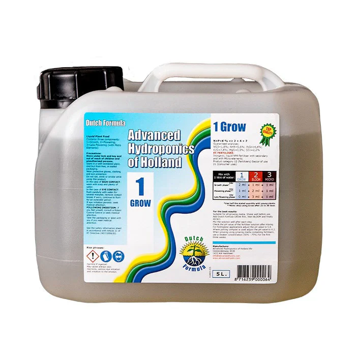 Advanced Hydroponic of Holland - Grow, 5ltr. Advanced Hydroponic of Holland - Grow, 5ltr.