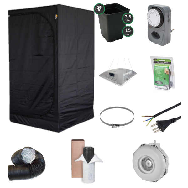 Starterset Profi - LED 200W, 80x80 Profi Starterset Blte bischofbergergardening.ch
