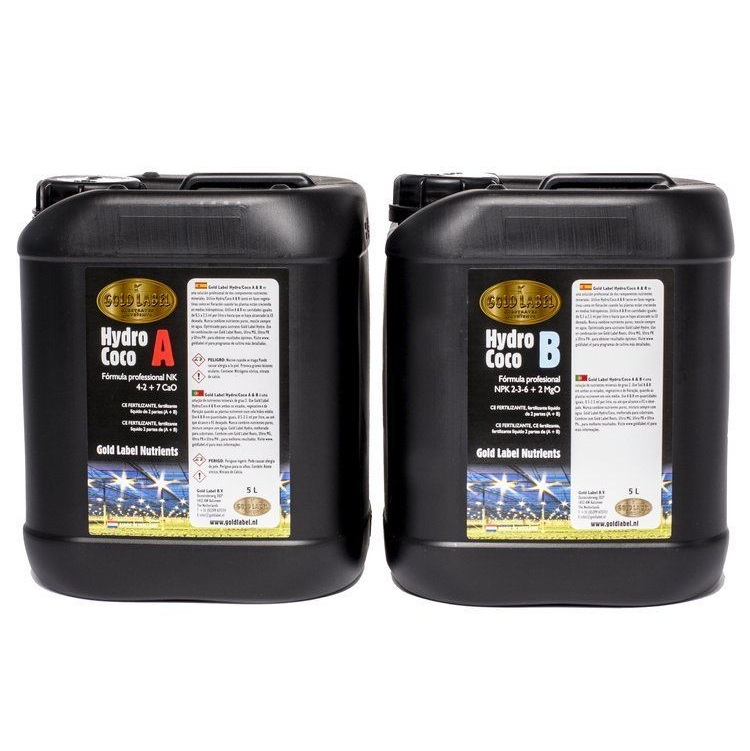 Gold Label - Hydro Coco A&B, 10ltr. Gold label Hydro coco 10 bischofberger gardening
