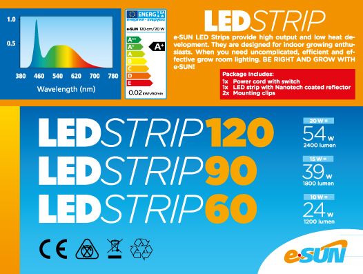 Led Strip 90cm 15W eSun bischofbergergardening.ch