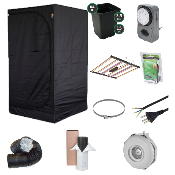 Starterset Profi - LED 730W, 120x120 Profi Starterset Blte 120 bischofbergergardening.ch