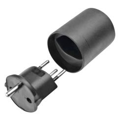 Übergangsstecker Schuko / T12 Fix- Adapter